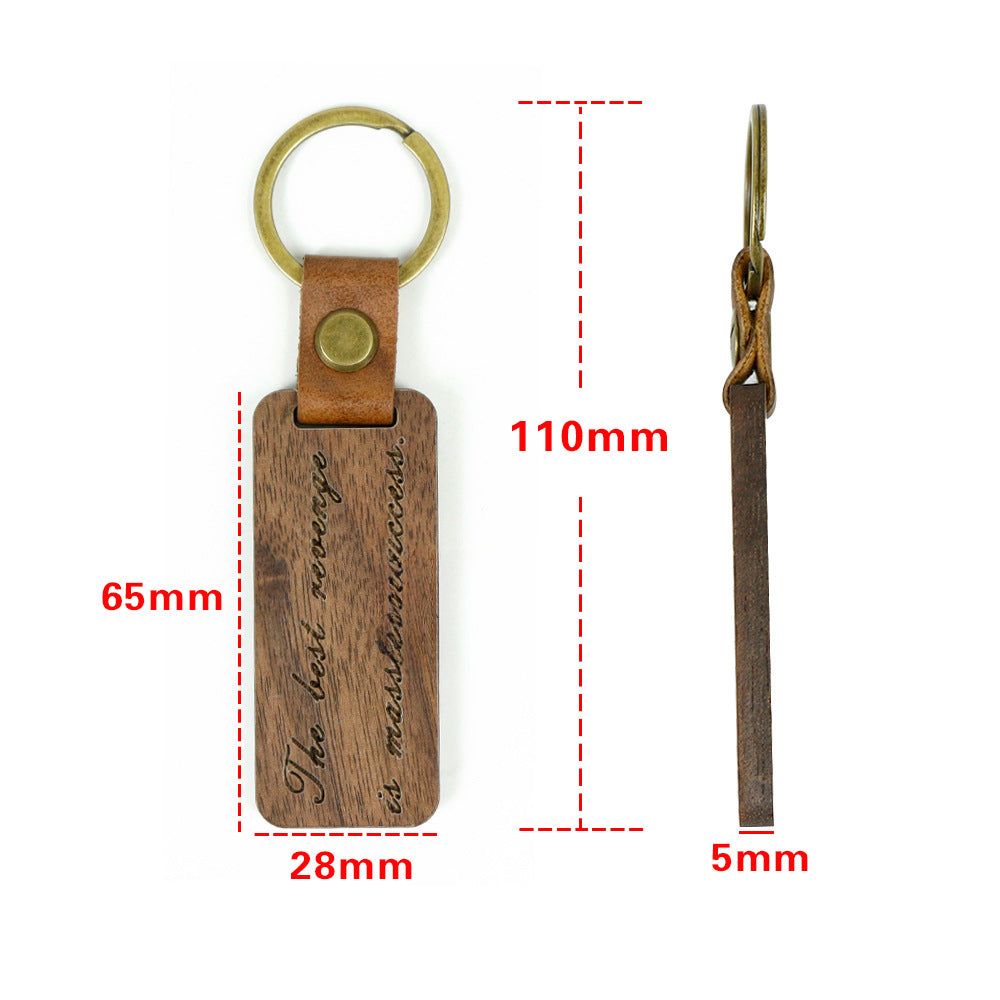 Wholesale Cherry Walnut Wooden Keychains